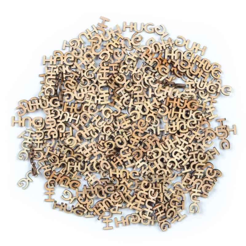 Wedding Supply Rentals - 100pcs Wooden Hollow Letter Wood Chips