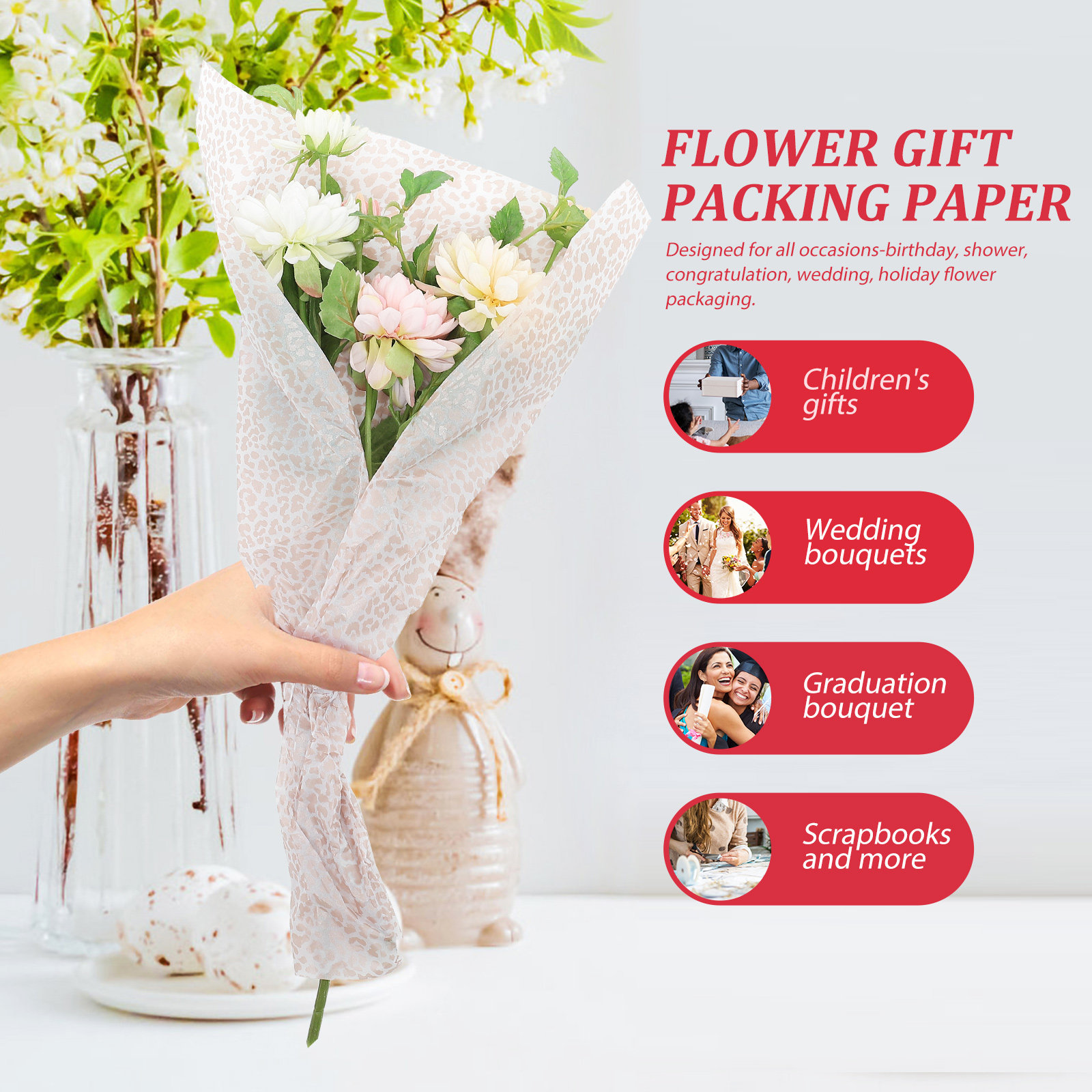 Floral Wrapping For Flower Bou - Wedding Packaging recension och pris
