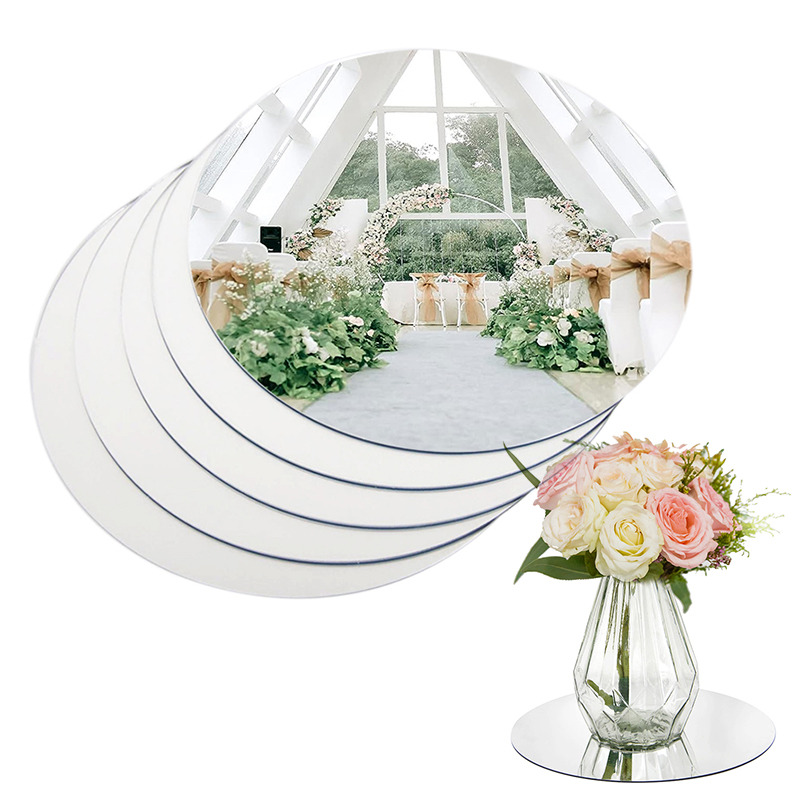 20cm Round Mirror Glass Tray   - Unity Candle Set recension och pris