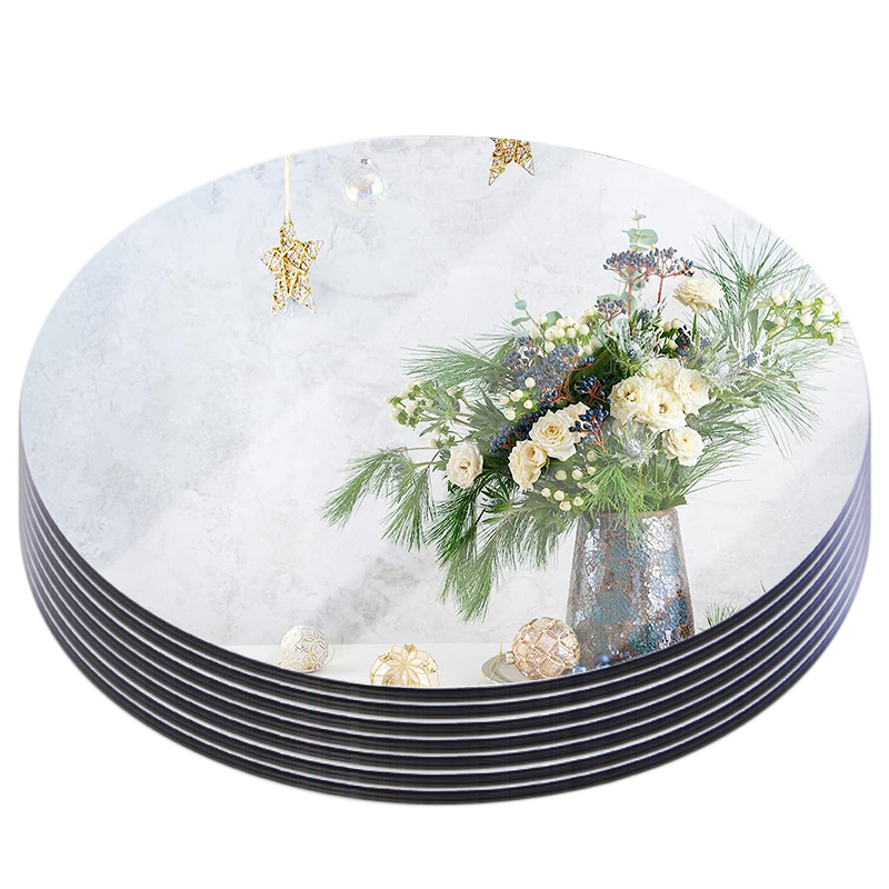 20cm Round Mirror Glass Tray   - Unity Candle Set recension och pris
