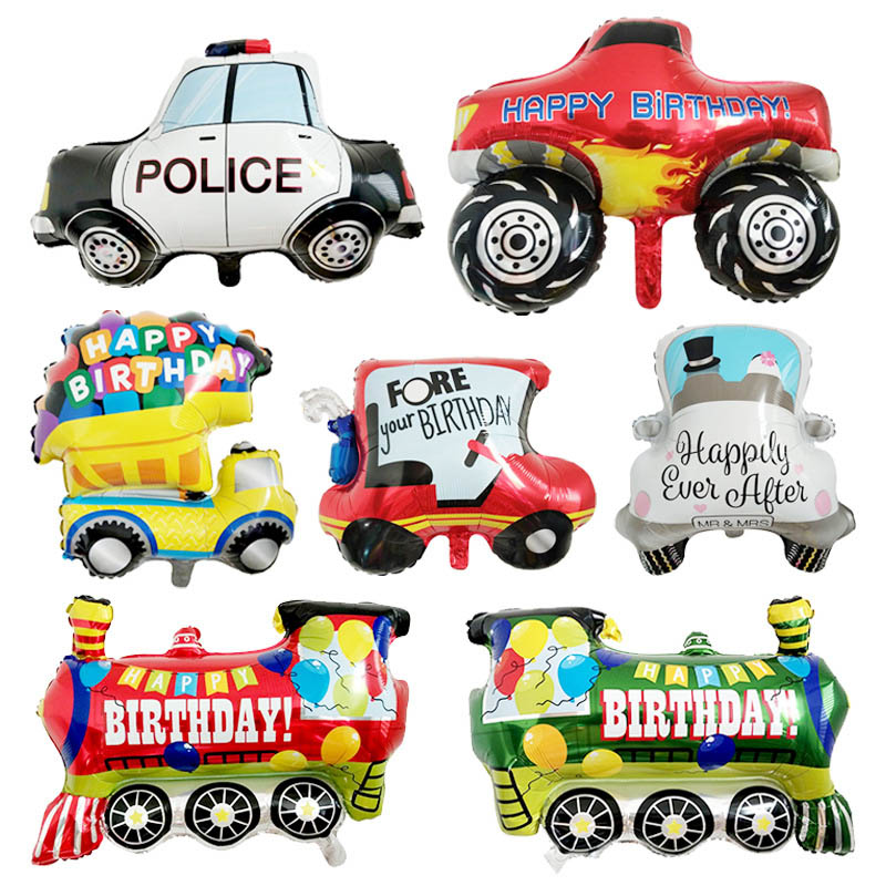1PC Cartoon Car Balloons Fire  - Wedding Qq recension och pris