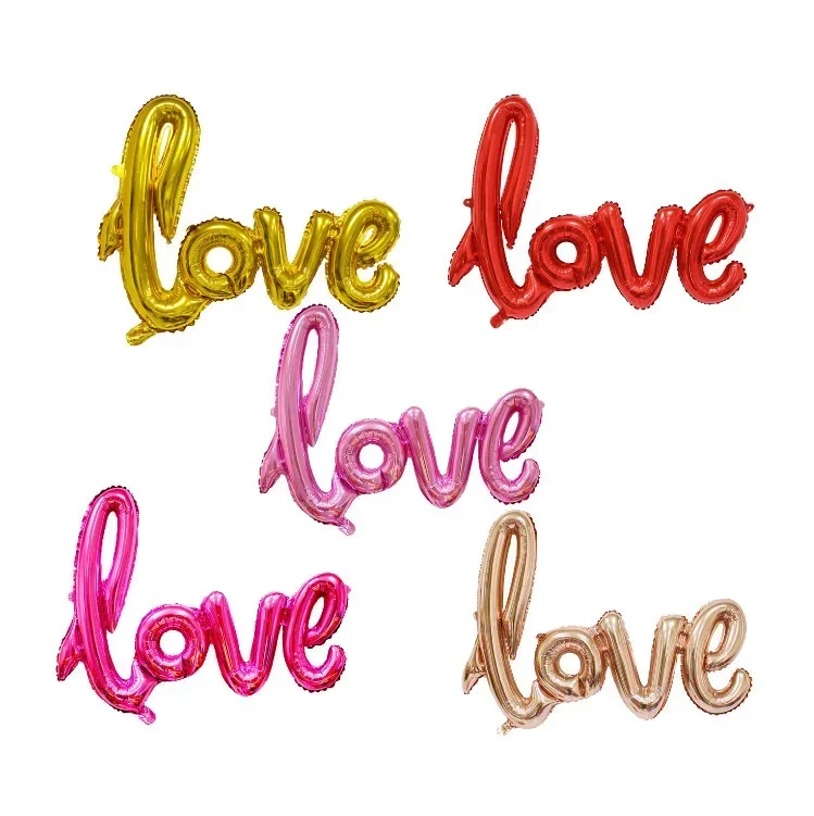 1pc Small Love Letter Foil Bal - Wedding Qq recension och pris
