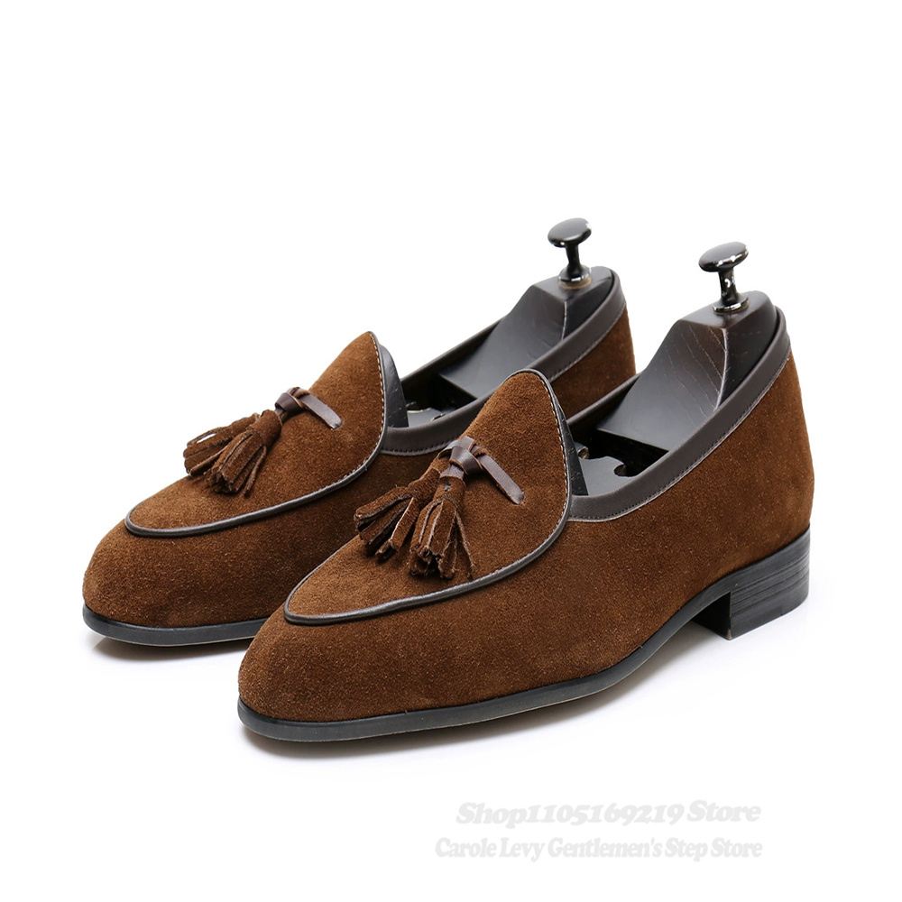 Tassel Decor Men Loafers Navy  - Wedding Dress Supply recension och pris
