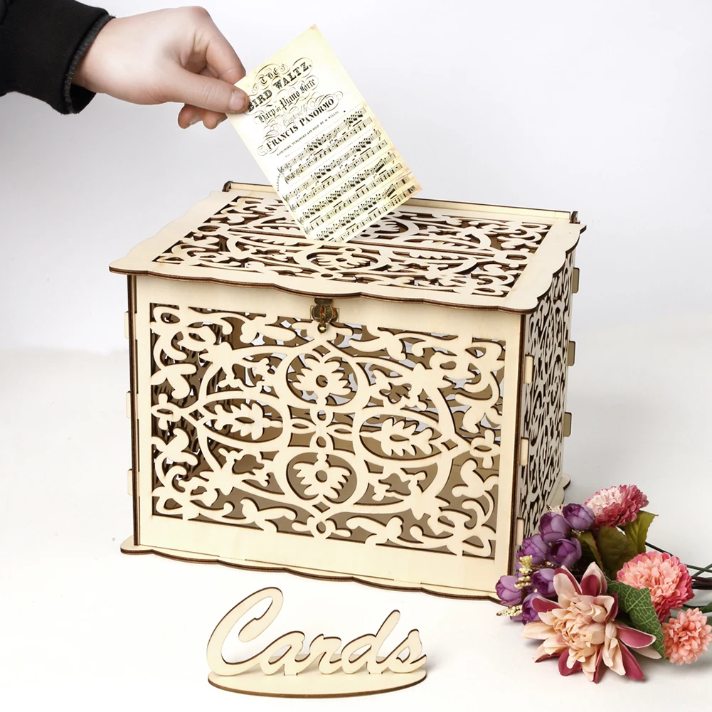 Wooden Wedding Card Box Weddin - Wedding Sutra recension och pris