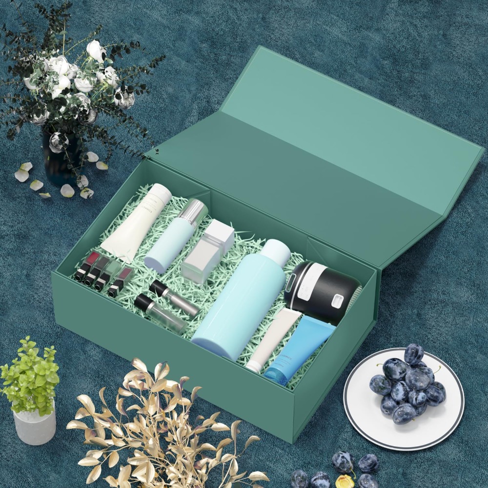 Green Gift Box with Magnetic C - Wedding Packaging recension och pris