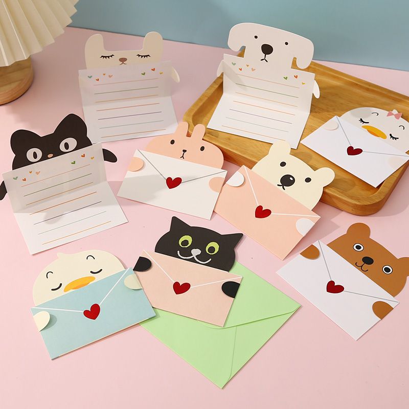 9Pcs Cartoon Animal Gift Card  - Wedding Sutra recension och pris
