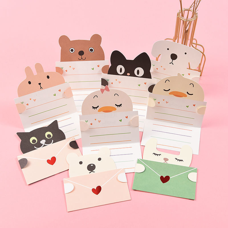 9Pcs Cartoon Animal Gift Card  - Wedding Sutra recension och pris