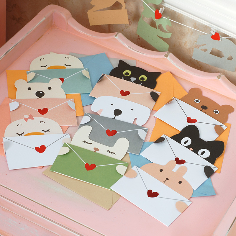 9Pcs Cartoon Animal Gift Card  - Wedding Sutra recension och pris