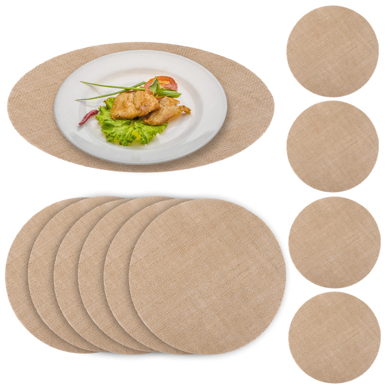 10/20Pcs Round Burlap Placemat - Wedding Supply Rentals recension och pris