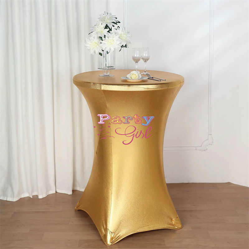 Hot Sale Metallic Spandex Tabl - Wedding Qq recension och pris