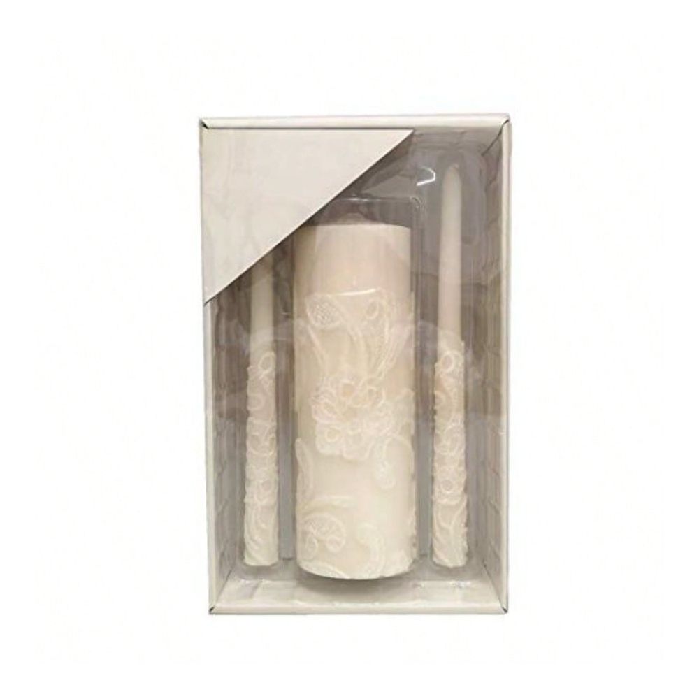Inch High Cream Wedding Unity  - Unity Candle Set recension och pris