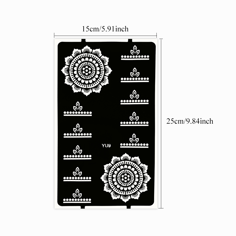 1pc Flower Tattoo Stencils Man - Wedding Sutra recension och pris