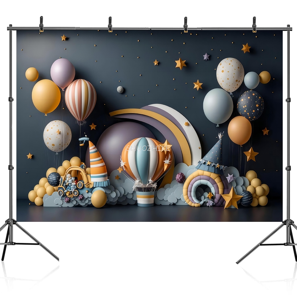 Photography Backdrop 3D Balloo - Wedding Qq recension och pris