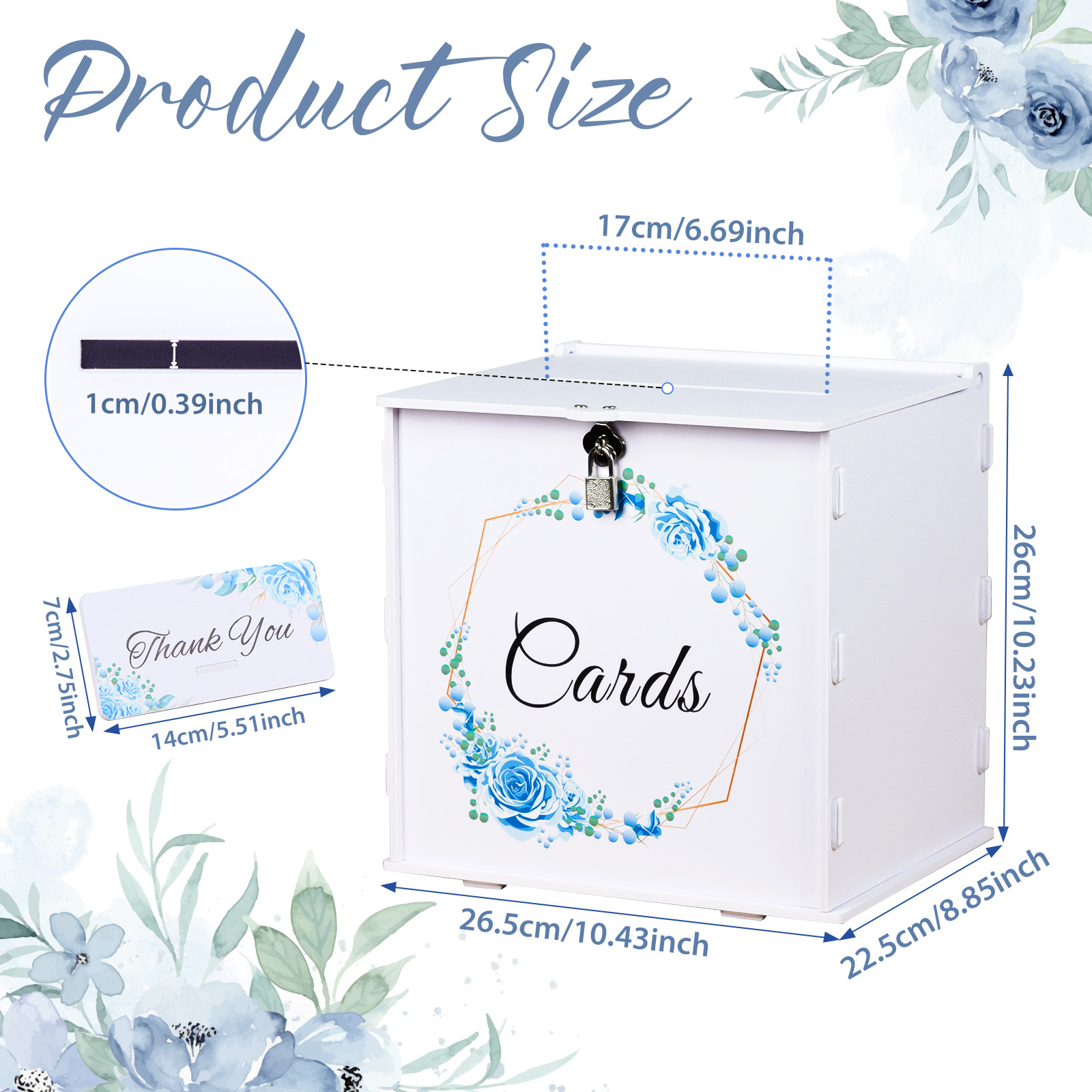 White Wedding Card Box for Rec - Wedding Sutra recension och pris