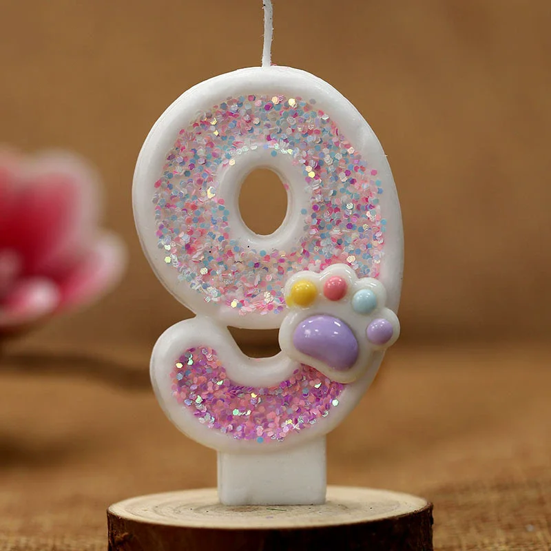 Creative Cute Cat Paw Cake Num - Unity Candle Set recension och pris