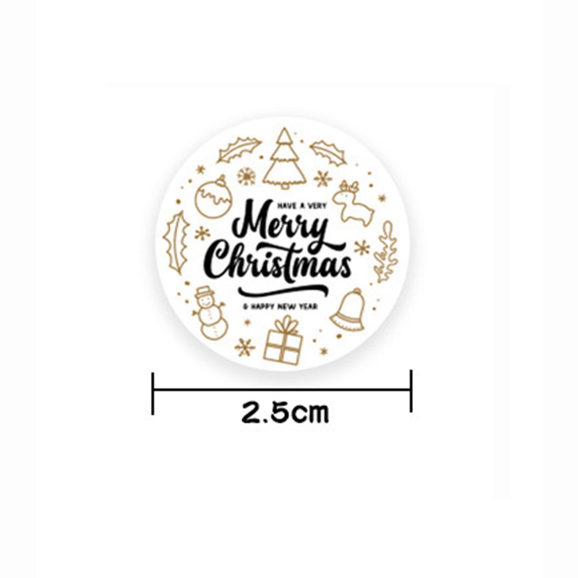 50-500Pcs Merry Christmas Stic - Wedding Sutra recension och pris