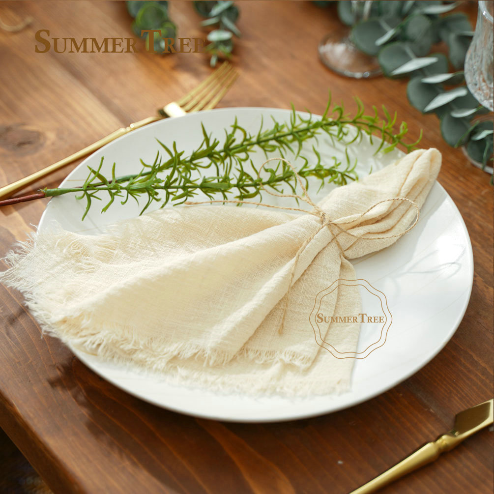 12pcs Retro Napkins 42x42cm Ru - Wedding Supply Rentals recension och pris