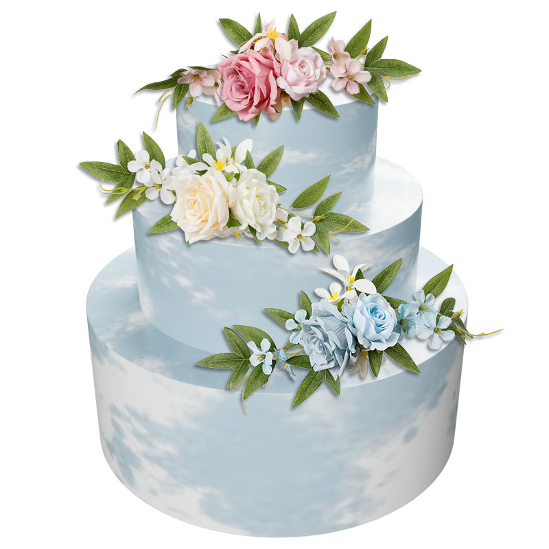 Yannew Pre-made Pink White Cak - Wedding Supply Rentals recension och pris