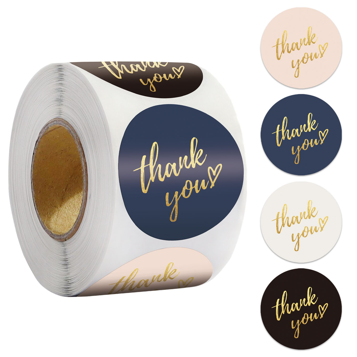 50-500pcs 1inch Blue Thank You - Wedding Sutra recension och pris