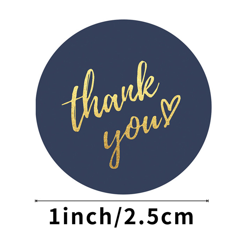 50-500pcs 1inch Blue Thank You - Wedding Sutra recension och pris